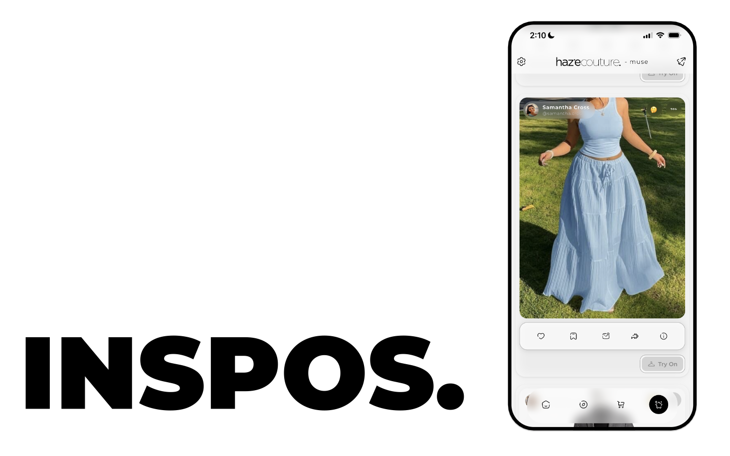 How to view and try Inspos outfits